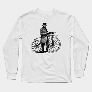 Vintage Bicycle Cyclists Long Sleeve T-Shirt